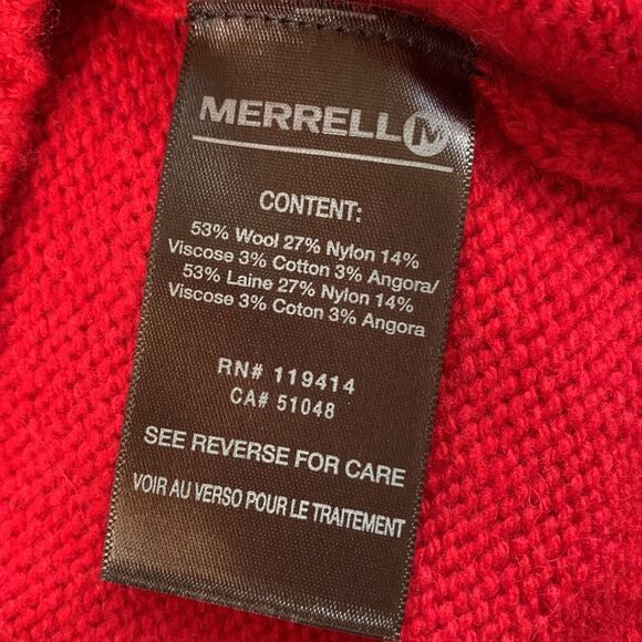 MERRELL quarter zip mock neck wool blend Raglan sleeve sweater men’s size XXL - Picture 6 of 10